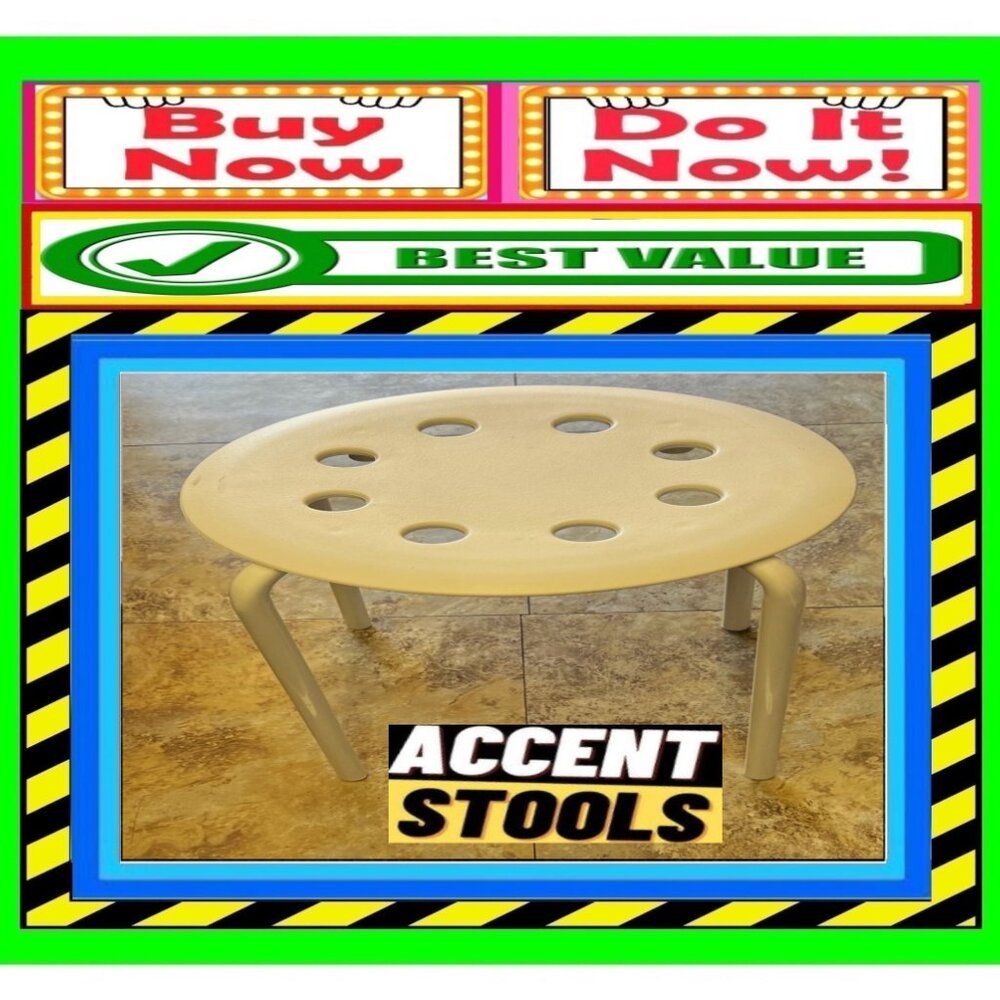 🛑 Contemporary ➕ STOOL Backless 🆒 CHAIR Stackable Bench Loft Style 💸 BUY NOW❗ - Picture 8 of 16